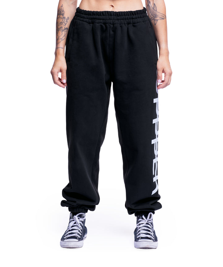 Side Logo Sweatpants Washed Black