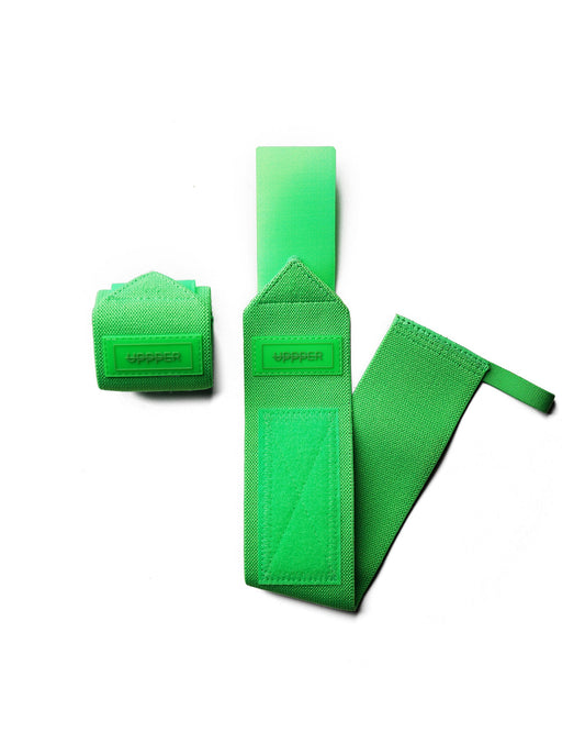 uppper wrist wraps neon green